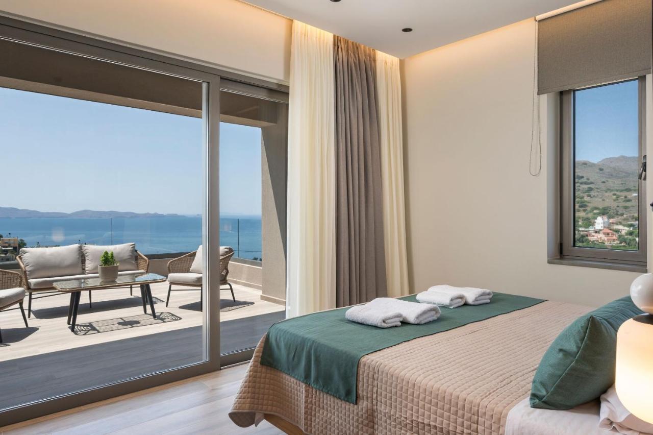 Villa Ekphrasis With Sea View And Jacuzzi Ravdhoukha Ngoại thất bức ảnh