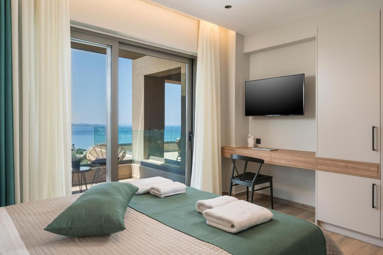 Villa Ekphrasis With Sea View And Jacuzzi Ravdhoukha Ngoại thất bức ảnh