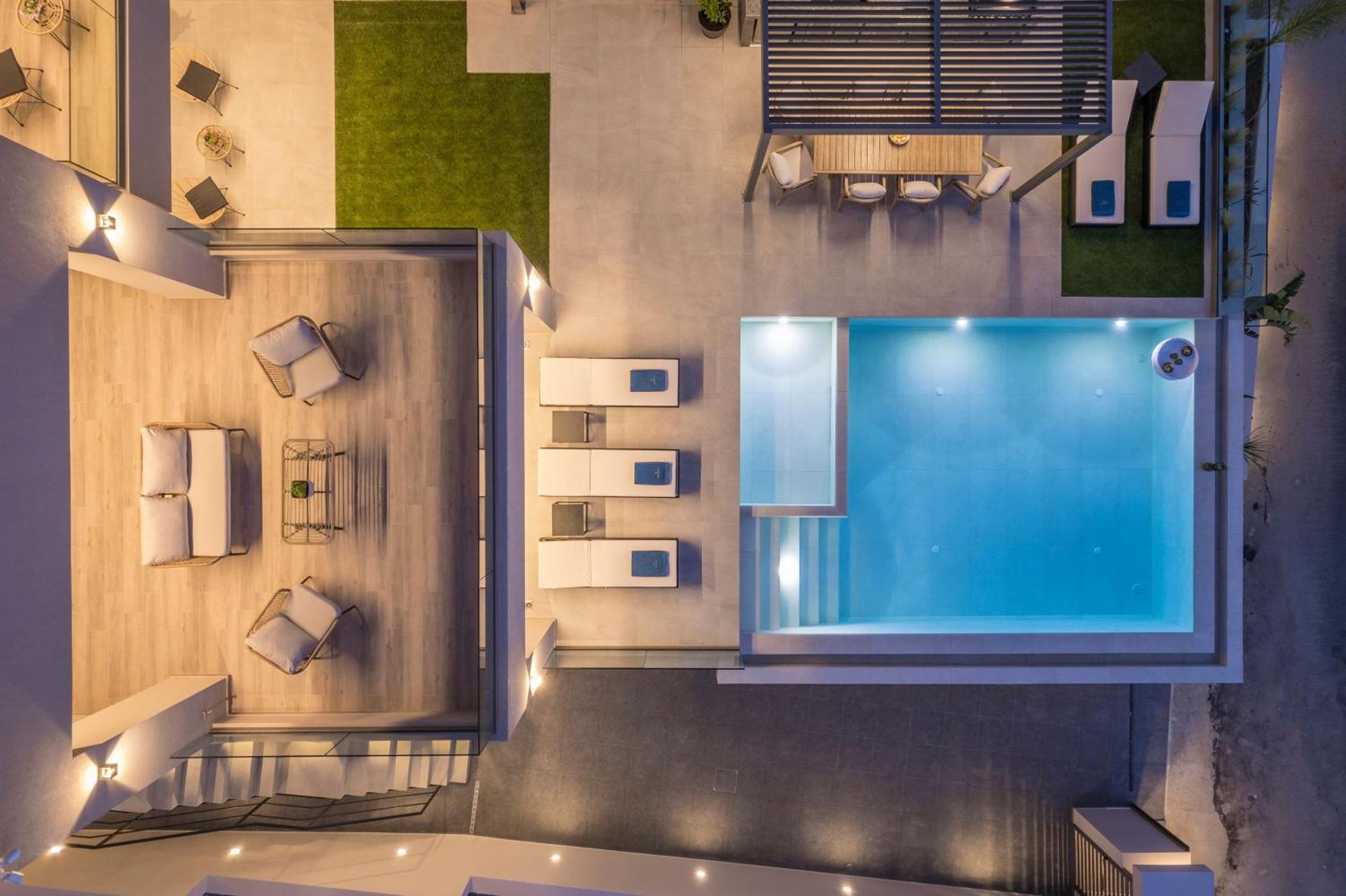Villa Ekphrasis With Sea View And Jacuzzi Ravdhoukha Ngoại thất bức ảnh