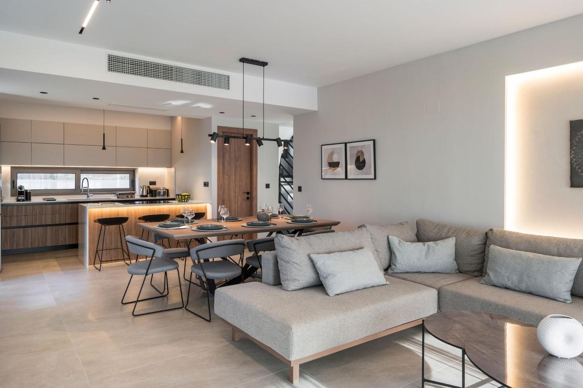 Villa Ekphrasis With Sea View And Jacuzzi Ravdhoukha Ngoại thất bức ảnh