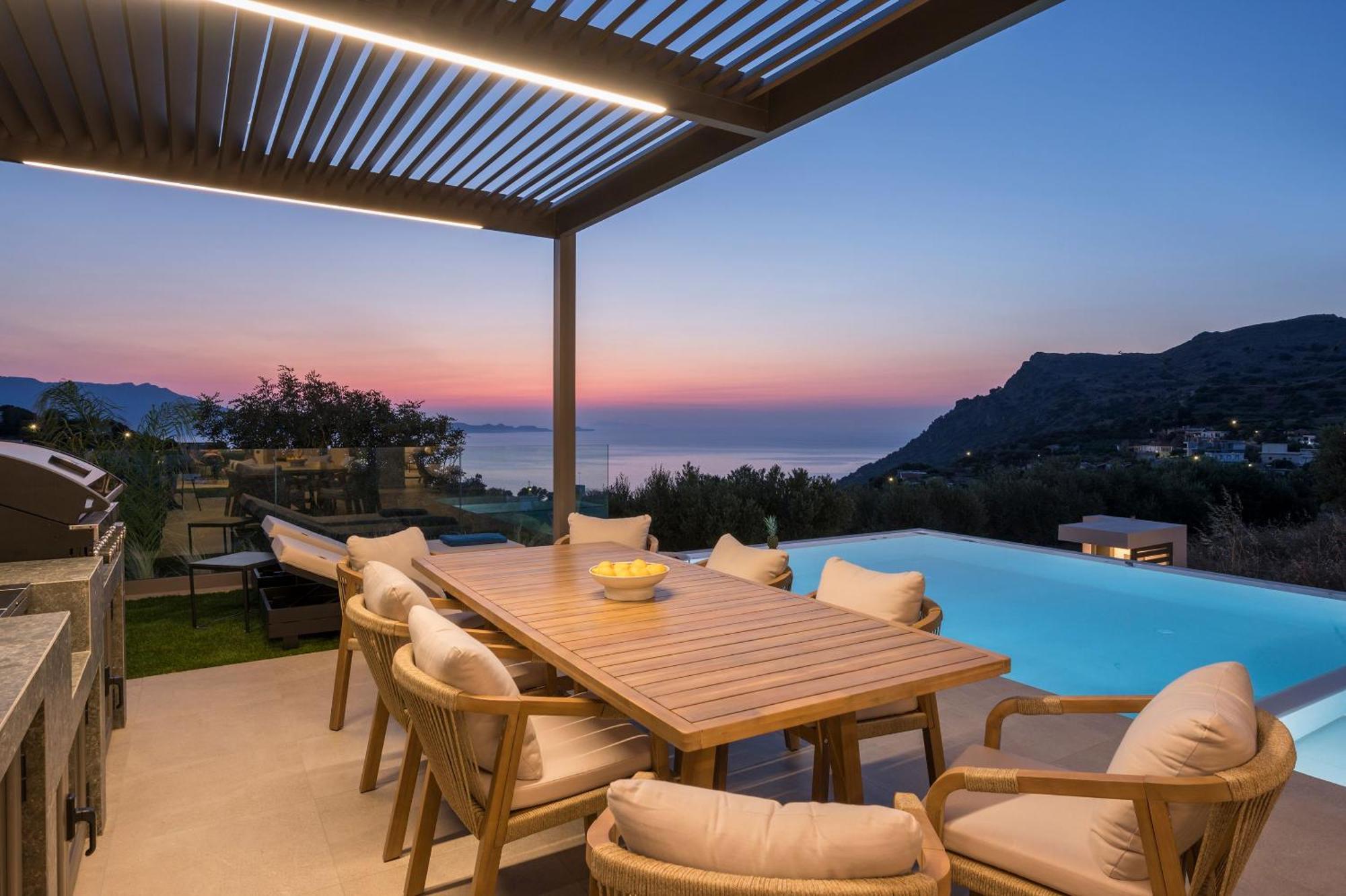 Villa Ekphrasis With Sea View And Jacuzzi Ravdhoukha Ngoại thất bức ảnh