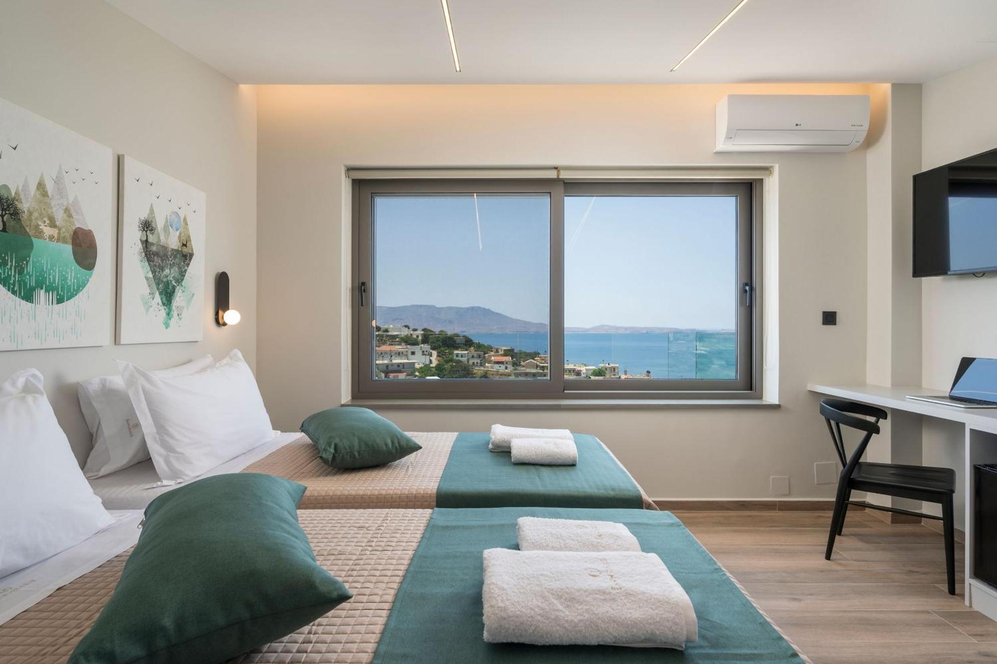 Villa Ekphrasis With Sea View And Jacuzzi Ravdhoukha Ngoại thất bức ảnh