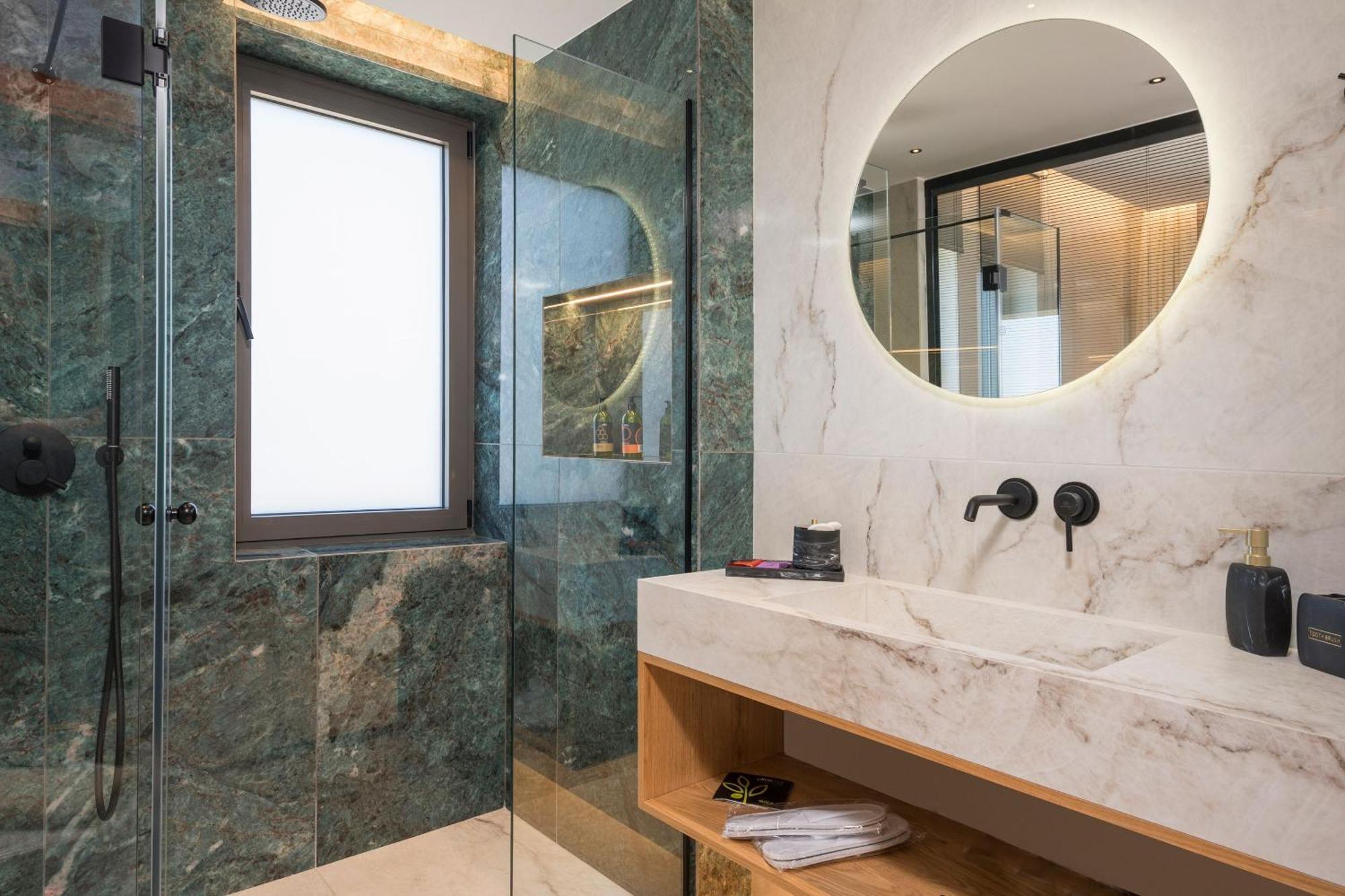 Villa Ekphrasis With Sea View And Jacuzzi Ravdhoukha Ngoại thất bức ảnh